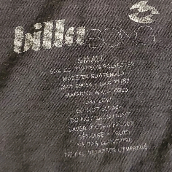 3/25Billabong Gray Wild And Free Graphic Tee Shirt - Picture 2 of 10